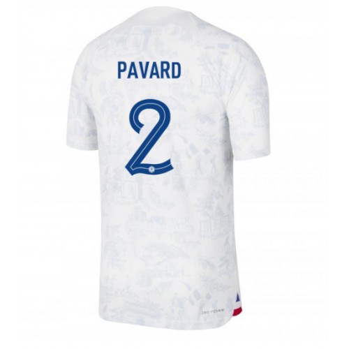 France Benjamin Pavard #2 Replica Away Shirt World Cup 2022 Short Sleeve